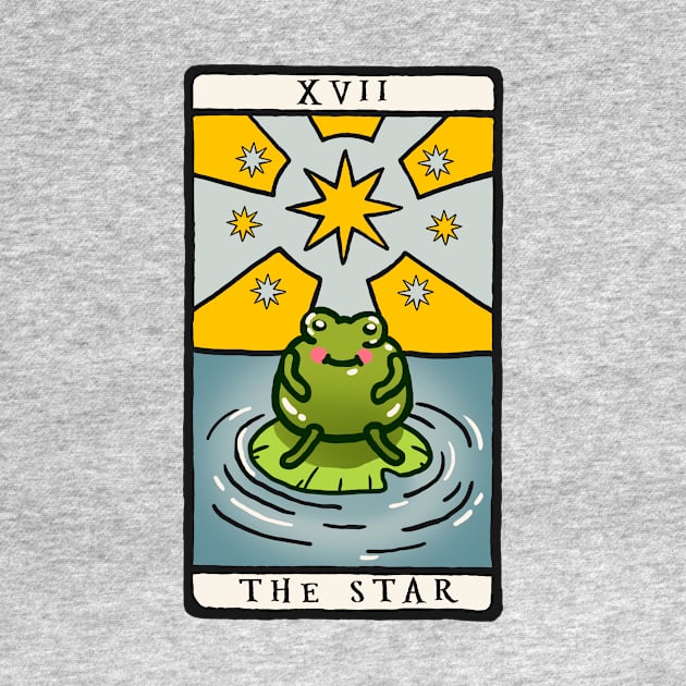 Goblincore Aesthetic Cottagecore Stupid Cute Frog Tarot Card - Artist frog - Mycology Fungi Shrooms Mushrooms by NOSSIKKO